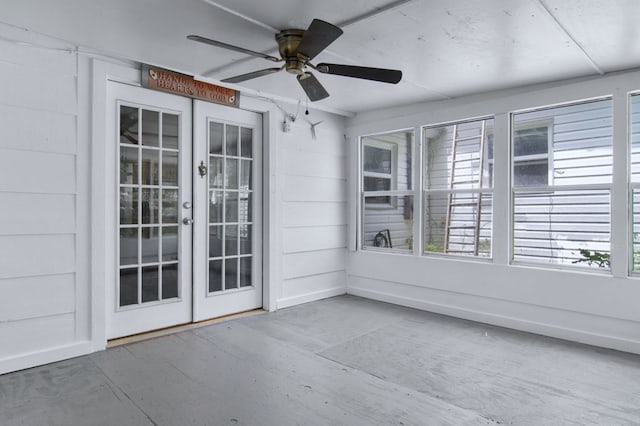 272 Ellis Rd, Plains, GA 31780 - unfurnished sunroom featuring french doors