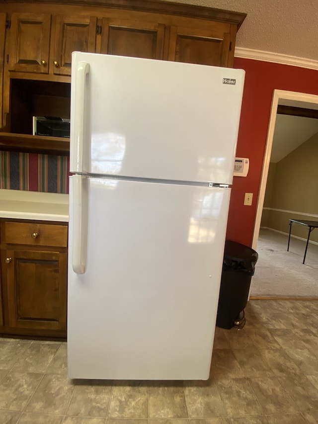 kitchen with white refrigerator