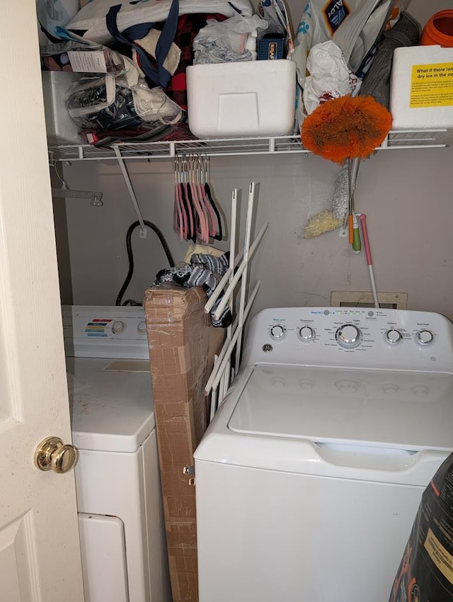 view of laundry room