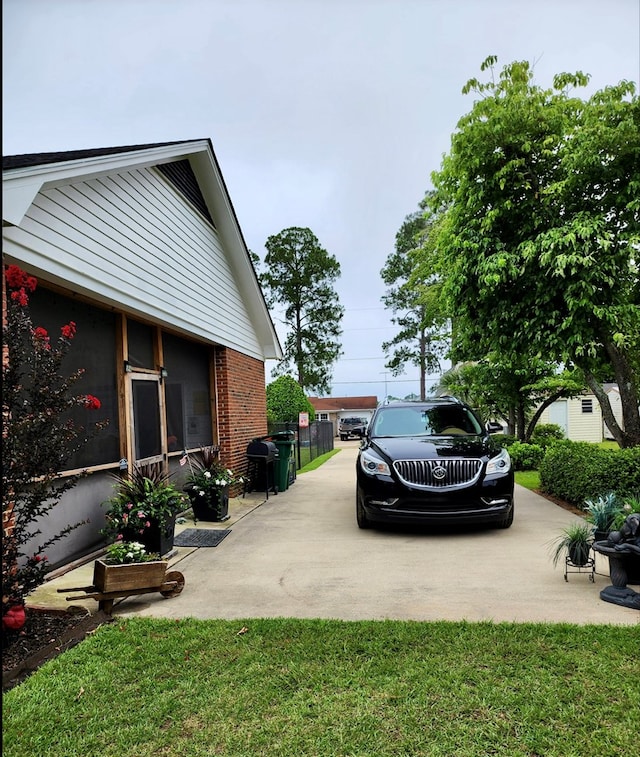 view of car parking