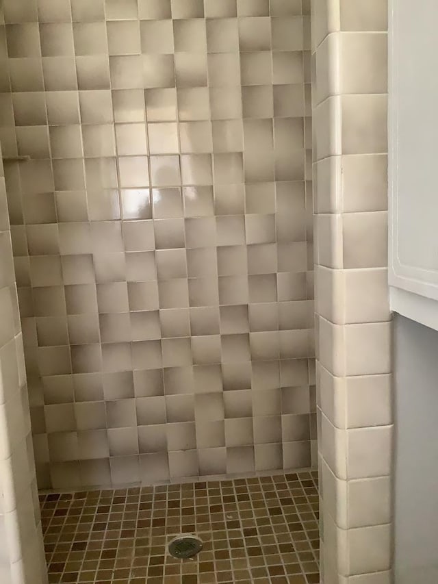 details featuring a tile shower