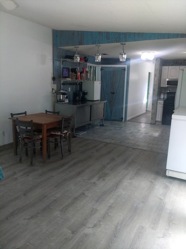 480 Spring Creek Rd, Warwick, GA 31796 - dining space featuring wood finished floors