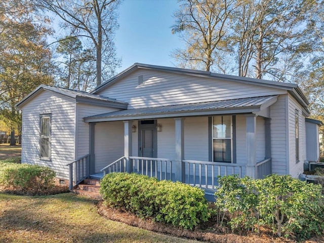 bungalow-style home with a porch