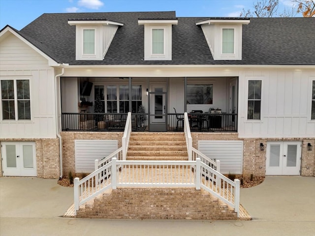 view of front of property with a porch