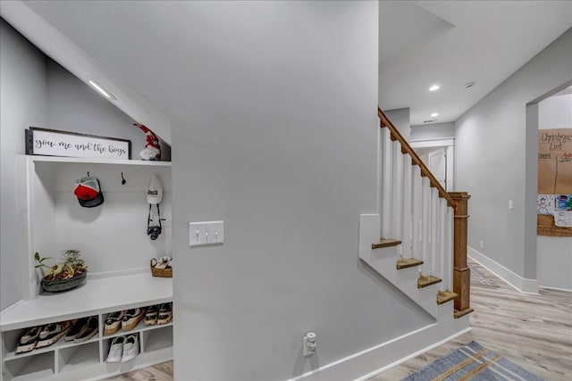 interior space featuring hardwood / wood-style flooring