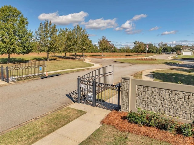 view of home's community featuring a yard