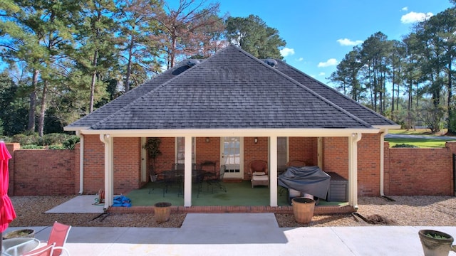 exterior space with grilling area