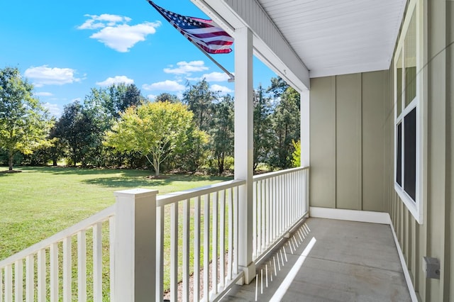 view of balcony