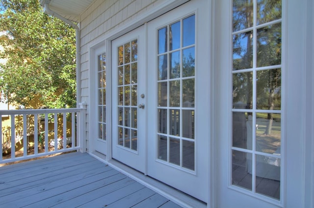 doorway to outside with hardwood / wood-style floors