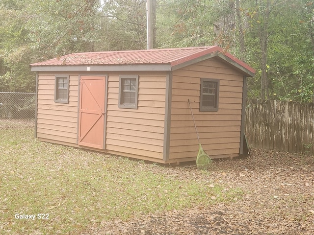 view of outdoor structure