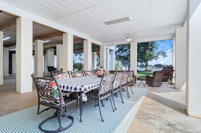 view of patio featuring outdoor lounge area