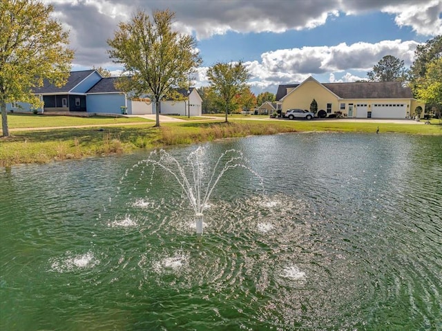 view of water feature