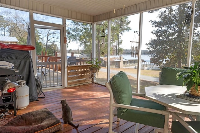 view of sunroom / solarium