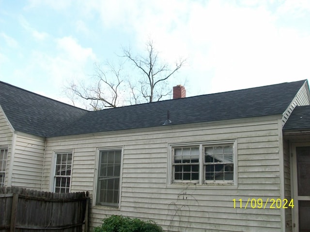 view of side of property