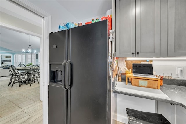 115 N Cedar Creek Rd, Cordele, GA 31015 - kitchen featuring fridge with ice dispenser