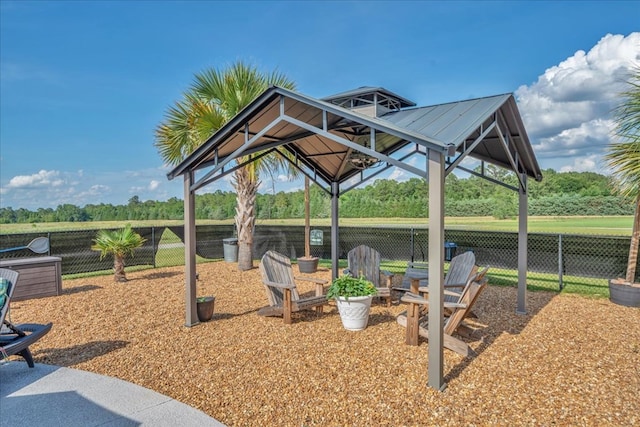 1942 Antioch Rd, Cordele, GA 31015 - view of patio featuring a gazebo and a water view