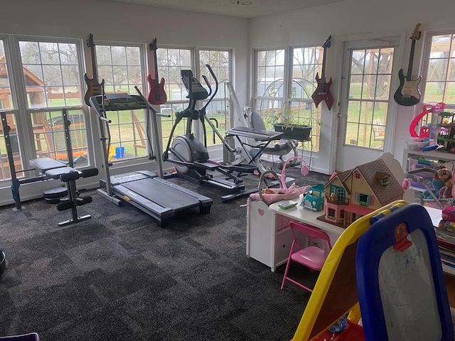 view of exercise room