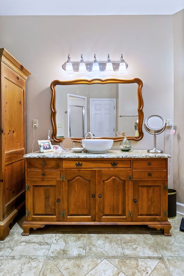 bathroom featuring vanity