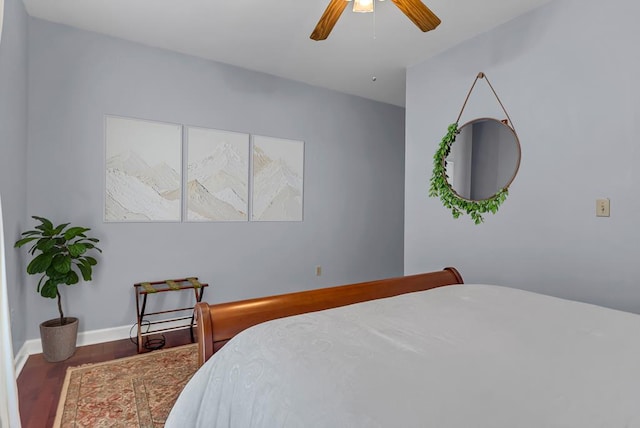 190 Scenic Rt, Cordele, GA 31015 - bedroom featuring wood finished floors, baseboards, and a ceiling fan