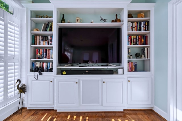 interior details with wood finished floors