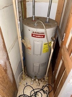 utilities featuring electric water heater