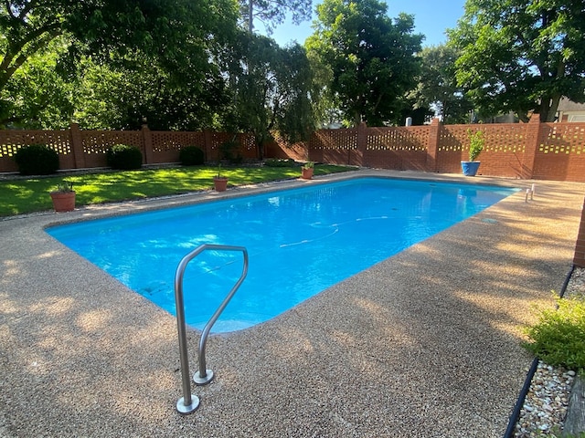 view of pool