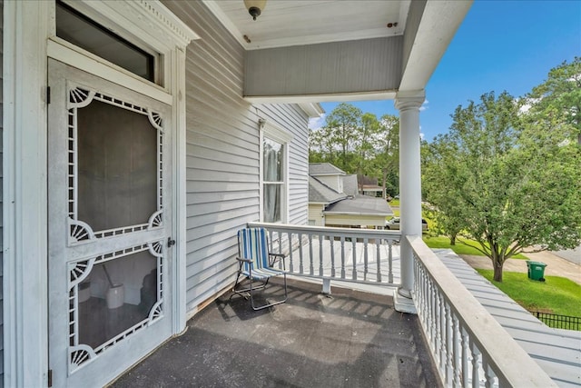 view of balcony