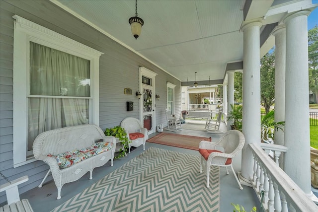 view of patio / terrace featuring a porch