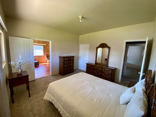 bedroom featuring carpet floors