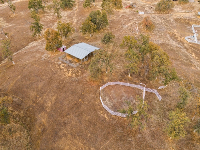 aerial view featuring a rural view