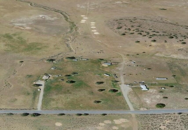 aerial view with a rural view