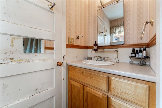 bathroom featuring vanity