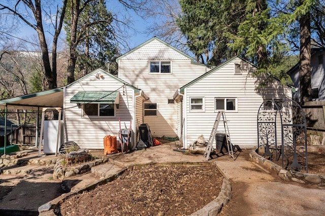 view of rear view of property