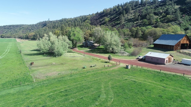 644-705 Pit River Canyon Rd, Mcarthur, CA 96056 - aerial view of sparsely populated area featuring a heavily wooded area