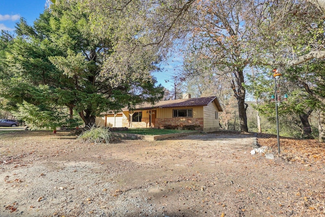 ranch-style house with a garage