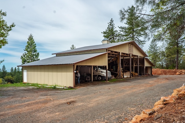 view of outdoor structure