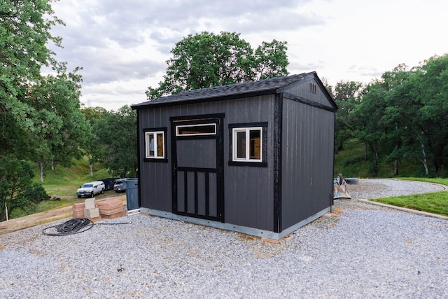 view of shed / structure