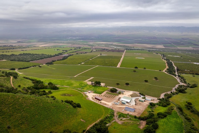 drone / aerial view featuring a rural view