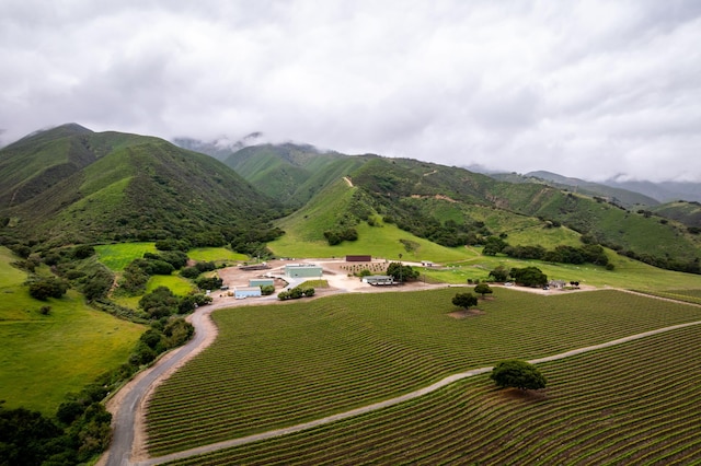 view of mountain feature featuring a rural view