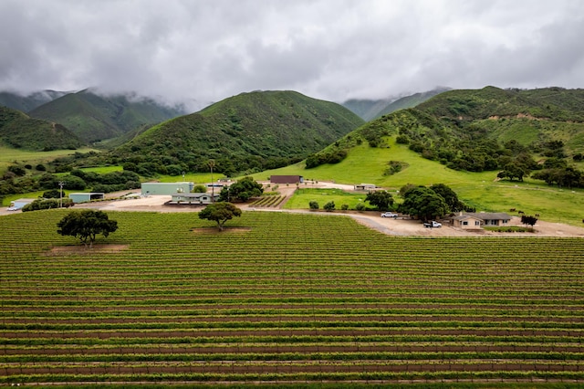 property view of mountains with a rural view