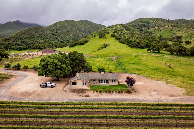 property view of mountains with a rural view