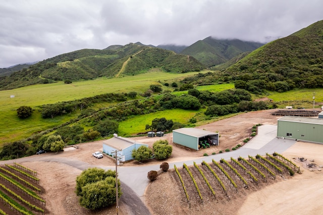 mountain view featuring a rural view