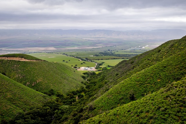 view of mountain feature featuring a rural view