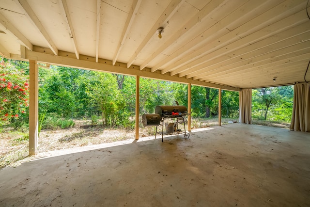 view of patio featuring area for grilling