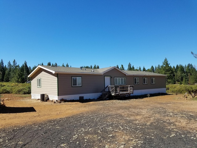 manufactured / mobile home featuring central air condition unit