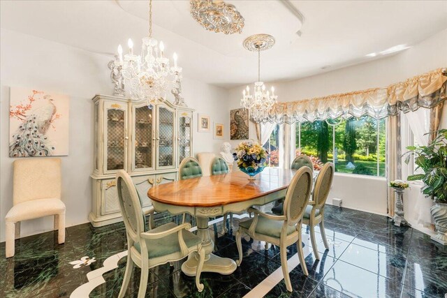 view of dining area