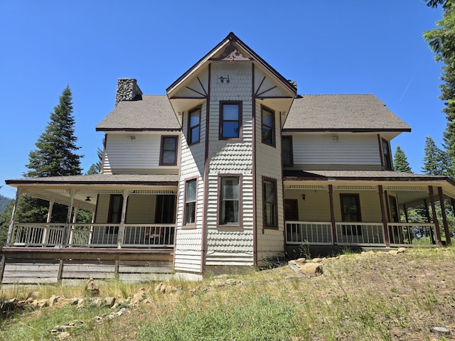 victorian house with a porch