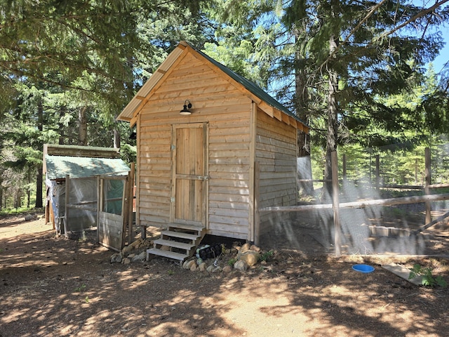 view of outdoor structure