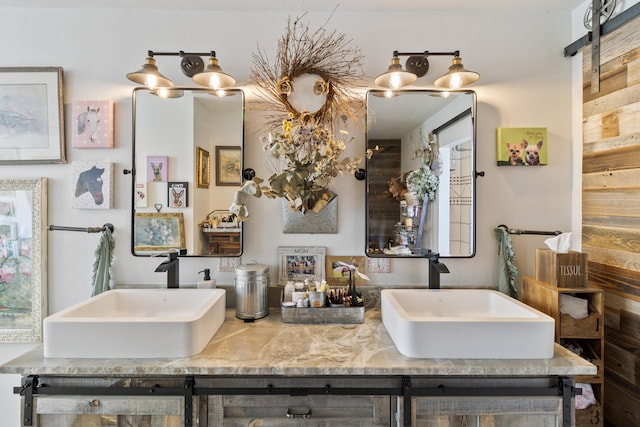 bathroom featuring vanity