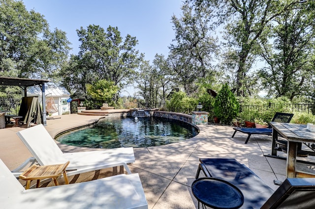 view of pool with a patio area